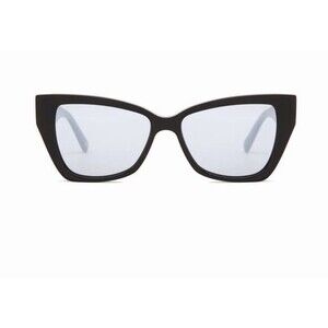 Carolina Lemke Sunglasses Boxy Black Shiny Plus Free Luxury PremiumCase CL905603